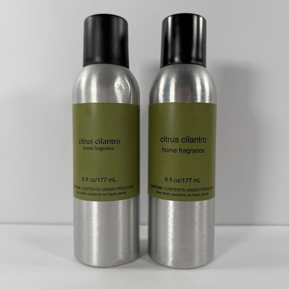 PIER 1 One IMPORTS - CITRUS CILANTRO Room Spray 6oz ~ 2 Cans (Full & Half Full)